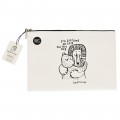 Zipper Pouch (White-COT001)